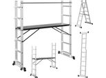 Bettizia Ponteggi Di Lavoro Impalcatura Impalcatura Lavoro Piattaforma Scala Impalcatura Scaletta Multi-Scaffold, Argento