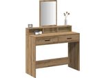 Syfax™ Tavolo Da Trucco Rovere Artigianale 100 X 41 X 140 Cm