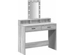 Syfax™ Tavolo Da Trucco Grigio 100 X 41 X 140 Cm Legno Multistrato