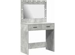 Vidaxl Tavolino Da Toilette Grigio Cemento 78,5 X 41 X 135 Cm Materiale A Base Di Legno