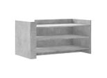Syfax™ Tavolino Salotto Grigio Cemento 100X50X50 Cm Legno Multistrato