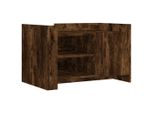 Syfax™ Tavolino Da Salotto Rovere Fumo 80X50X50Cm In Legno Multistrato