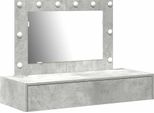 Syfax™ Tavolo Da Trucco Grigio 100 X 40 X 70 Cm Legno Multistrato