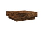 Syfax™ Tavolino Da Salotto Rovere Fumo 90X90X28 Cm Legno Multistrato