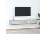 Syfax™ Mobili Tv 2 Pz Grigio Cemento 80X31X25,5Cm In Legno Multistrato