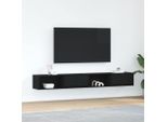 Syfax™ Mobili Tv 2 Pz Rovere Nero 100X31X25,5 Cm In Legno Multistrato