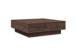 Syfax™ Tavolino Da Salotto Rovere Marrone 90X90X28Cm Legno Multistrato