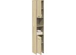 Syfax™ Mobile Da Bagno Rovere Sonoma 30X30X183,5 Cm Legno Tecnico