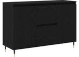 Syfax™ Credenza Rovere Nero 101,5 X 35 X 70 Cm Legno Multistrato