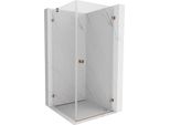 Mexen Lunar-B Cabina Doccia Battente Destra 80 X 80 Cm, Trasparente, Oro Rosa - 832-080-080-60-00-P