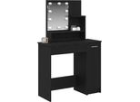 Syfax™ Tavolo Da Trucco Con Cassetto Rovere Nero 86,5 X 35 X 136 Cm
