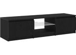 Syfax™ Mobile Tv Rovere Nero 140 X 38,5 X 36 Cm Legno Multistrato