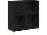 Vidaxl Armadio Record Look Rovere Nero 85 X 38 X 89 Cm