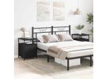 Vidaxl Comodino 2 Pezzi Effetto Rovere Nero 34 X 35,5 X 50 Cm