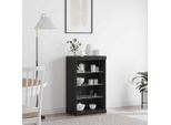 Credenza Vidaxl Led Look Rovere Nero 60,5 X 37 X 100 Cm