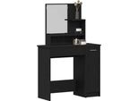Syfax™ Tavolo Da Trucco Con Cassetto Rovere Nero 86,5 X 35 X 136 Cm