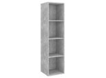 Syfax™ Mobile Tv Parete Grigio Cemento 37X37X142,5Cm Legno Multistrato