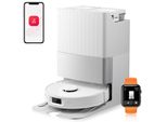 Roborock Qrevo Edge S5A Robot Aspirapolvere 18.500 Pa (Aggiornamento Da S8 Pro Ultra), 75℃ Lavaggio Mop Ad Acqua Calda, Doppio Anti-Groviglio, Flexiarm Design™ Bianco