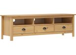 Maison Exclusive - Mobile Tv Hill Marrone Miele 158X40X47 Cm Legno Massello Di Pino
