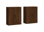 Syfax™ Mobili A Parete 2 Pz Rovere Marrone 69,5X34X90 Cm