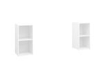 Syfax™ Mobili Porta Tv 2 Pz Bianco 72X35X36,5 Cm In Legno Multistrato