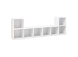 Syfax™ Mobili Porta Tv 4 Pz Bianco 72X35X36,5 Cm In Legno Multistrato
