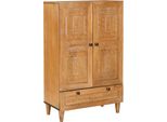 Syfax™ Credenza Con Cassetto Con Porta Marrone Chiaro 60 X 33 X 100 Cm