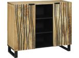 Syfax™ Sideboard Marrone 90 X 33 X 75 Cm Legno Massello Di Mango