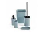 Set Di Accessori Per Il Bagno Da 5 Pezzi - Oggi - Utility - Distributore Di Sapone, Portaspazzolino, Portasapone, Scopino, Cestino - Blu