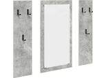 Syfax™ Appendiabiti A Muro Grigio Cemento 96 X 1,5 X 90 Cm
