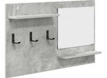 Vidaxl Comodino Da Parete Con Ripiano Grigio Cemento 90 X 10 X 50 Cm