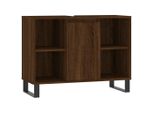 Syfax™ Armadietto Bagno Rovere Marrone 80X33X60Cm In Legno Multistrato