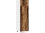 Syfax™ Armadio Per Frigo “Lyon” Legno Antico 60X57X207 Cm