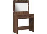 Syfax™ Tavolo Da Trucco Con Cassetto Rovere Marrone 78,5 X 41 X 135 Cm