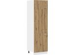 Syfax™ Mobile Per Frigo “Lyon” Rovere Artigianale 60X57X207 Cm