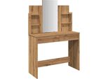 Syfax™ Toeletta Con Specchio Rovere Artigianale 96X39X142 Cm