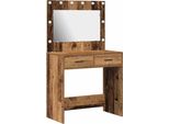 Syfax™ Tavolo Da Trucco Con Cassetto Legno Vecchio 78,5 X 41 X 135 Cm