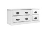 Syfax™ Mobile Porta Tv Bianco Lucido 100X35,5X45 Cm Legno Multistrato