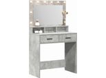 Syfax™ Tavolo Da Trucco Con Cassetto Grigio Cemento 79 X 41 X 135 Cm