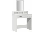 Syfax™ Tavolo Da Trucco Bianco 79 X 41 X 140 Cm Legno Multistrato