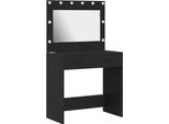 Syfax™ Tavolo Da Trucco Con Cassetto Rovere Nero 78,5 X 41 X 135 Cm