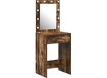 Syfax™ Tavolo Da Trucco Rovere Fumé 50 X 41 X 135 Cm Legno Multistrato