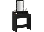 Syfax™ Tavolo Da Trucco Nero 79 X 41 X 140 Cm Legno Multistrato