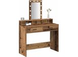 Syfax™ Tavolo Da Trucco Marrone 100 X 41 X 140 Cm Legno Multistrato