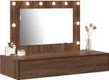 Syfax™ Tavolo Da Trucco Marrone 100 X 40 X 70 Cm Legno Multistrato
