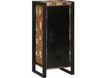Syfax™ Mobile Da Bagno Con Porta Marrone Legno Recuperato Massello