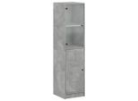 Syfax™ Credenza Con Anta In Vetro Grigio Cemento 35X37X142 Cm