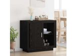 Maison Exclusive - Credenza Effetto Rovere Nero 80 X 40 X 75 Cm Materiale Ligneo