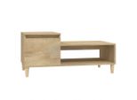 Syfax™ Tavolino Da Salotto Rovere Sonoma 100X50X45Cm Legno Multistrato