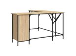 Syfax™ Scrivania Rovere Sonoma 141X141X75 Cm In Legno Multistrato